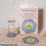 Untersetzer Blume des Lebens, Feng Shui, Edelsteine, Heilsteine