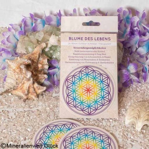 Blume des Lebens Chakra Aufkleber, Feng Shui, Edelsteine, Heilsteine