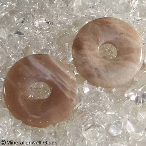 Mondstein Donut, Donuts, Mineralien, Edelsteine, Heilsteine