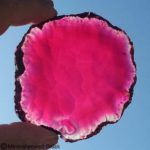 Achatscheiben pink, Edelsteine, Mineralien