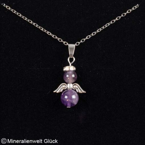 Amethyst Schutzengel inklusive Kette, Edelsteine, Mineralien